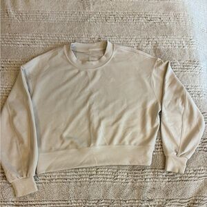 Lululemon Athletica Cream Crew Neck Sweater